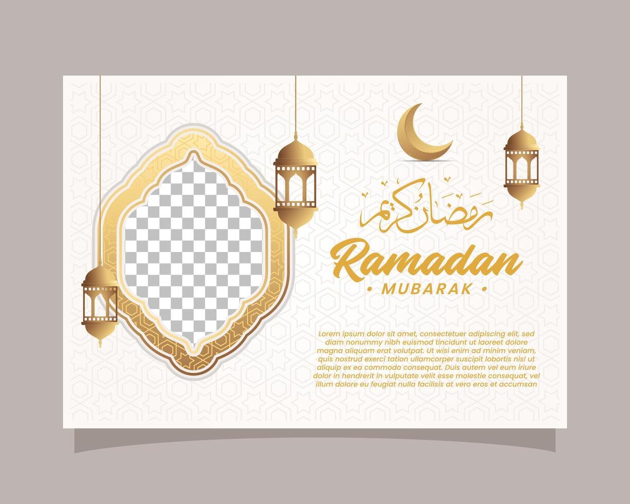 élégant Ramadan kareem arrière-plan, pour affiche, Cadre concept, prospectus, affiche. vecteur illustration