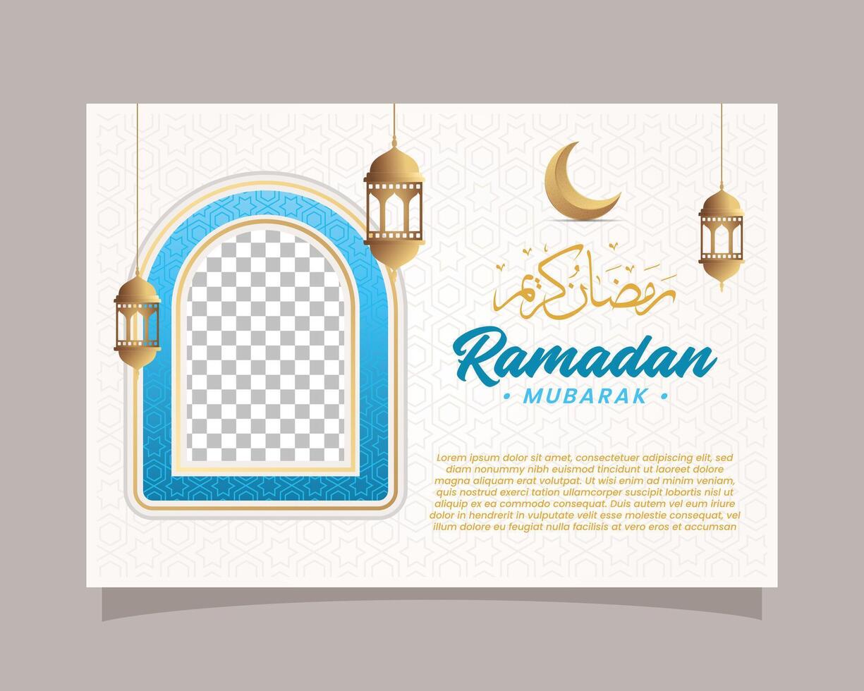 élégant Ramadan kareem arrière-plan, pour affiche, Cadre concept, prospectus, affiche. vecteur illustration