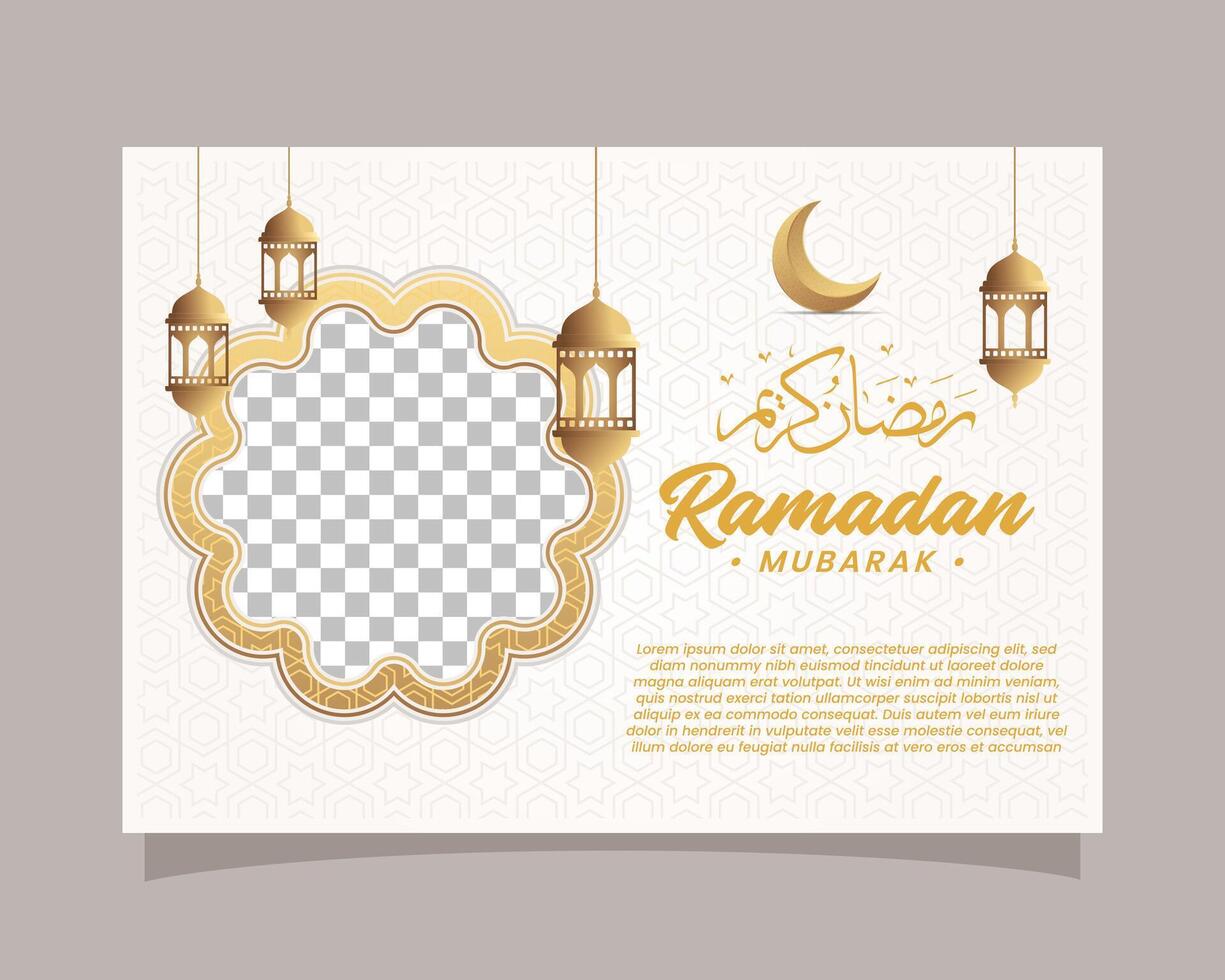 élégant Ramadan kareem arrière-plan, pour affiche, Cadre concept, prospectus, affiche. vecteur illustration