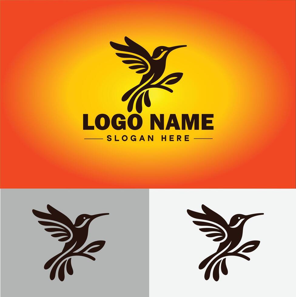 colibri logo vecteur art icône graphique pour entreprise marque affaires icône colibri logo modèle