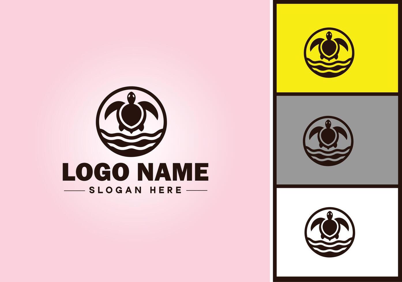 tortue logo vecteur art icône graphique pour entreprise marque tortue icône tortue logo modèle