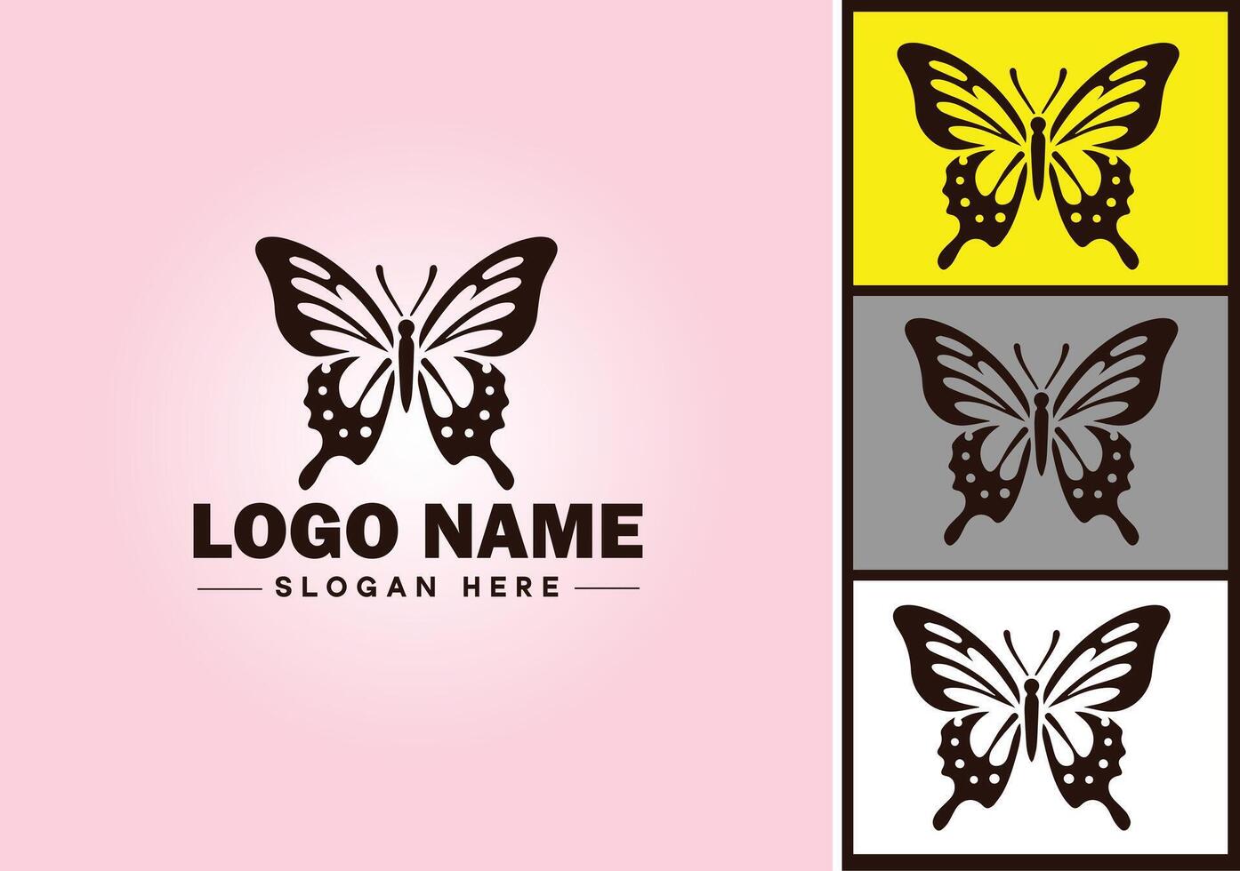 papillon logo vecteur art icône graphique pour entreprise marque icône papillon logo modèle