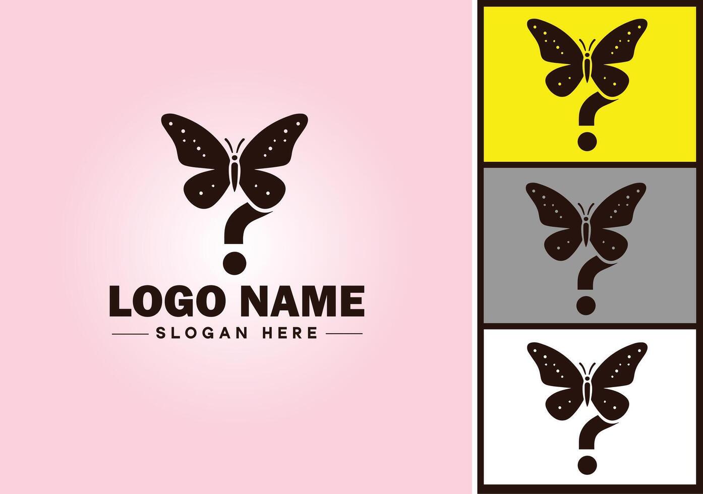 papillon logo vecteur art icône graphique pour entreprise marque icône papillon logo modèle