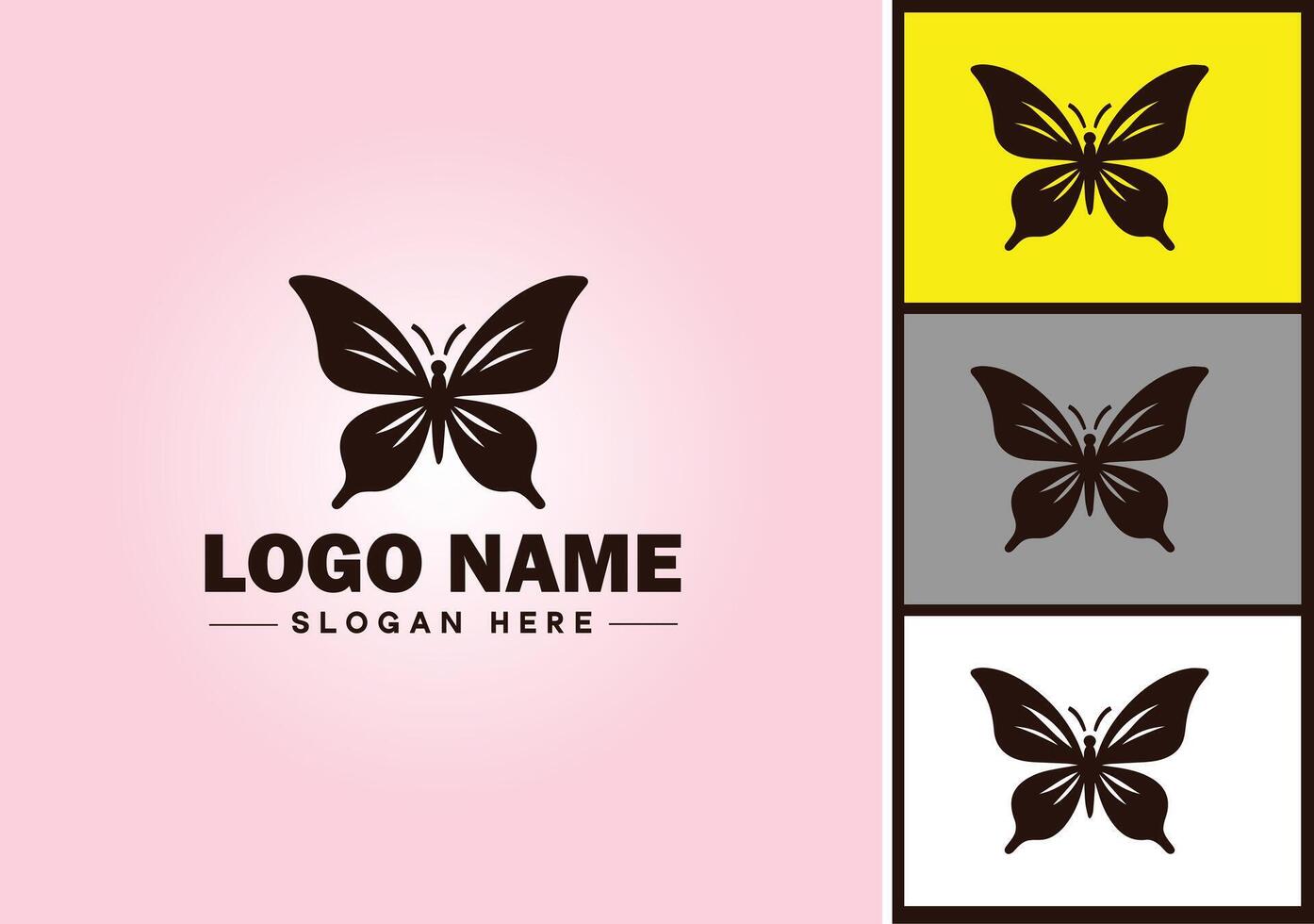 papillon logo vecteur art icône graphique pour entreprise marque icône papillon logo modèle