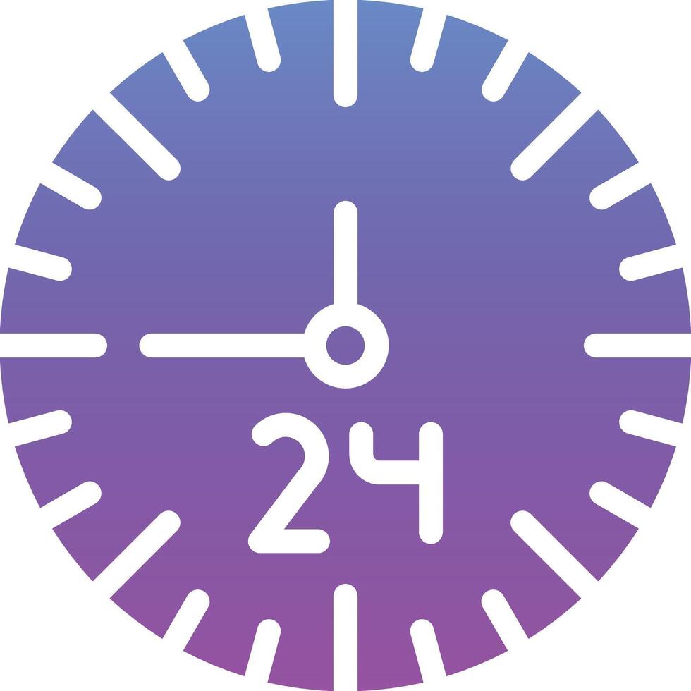 icône vectorielle 24 heures vecteur