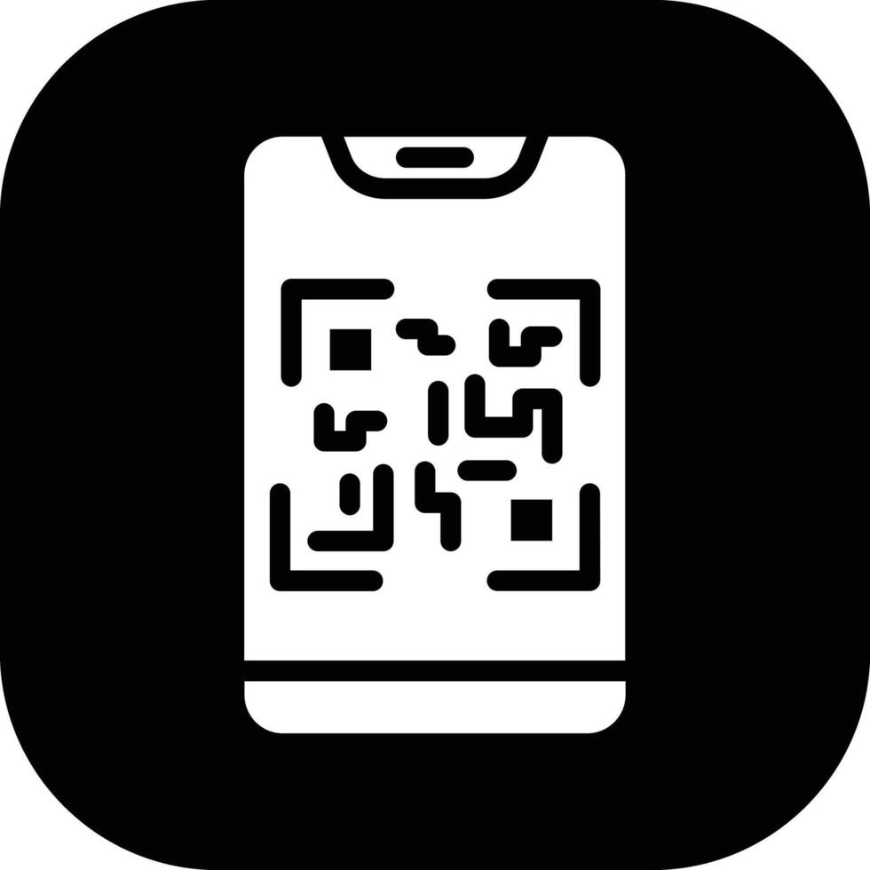 icône de vecteur de balayage de code qr