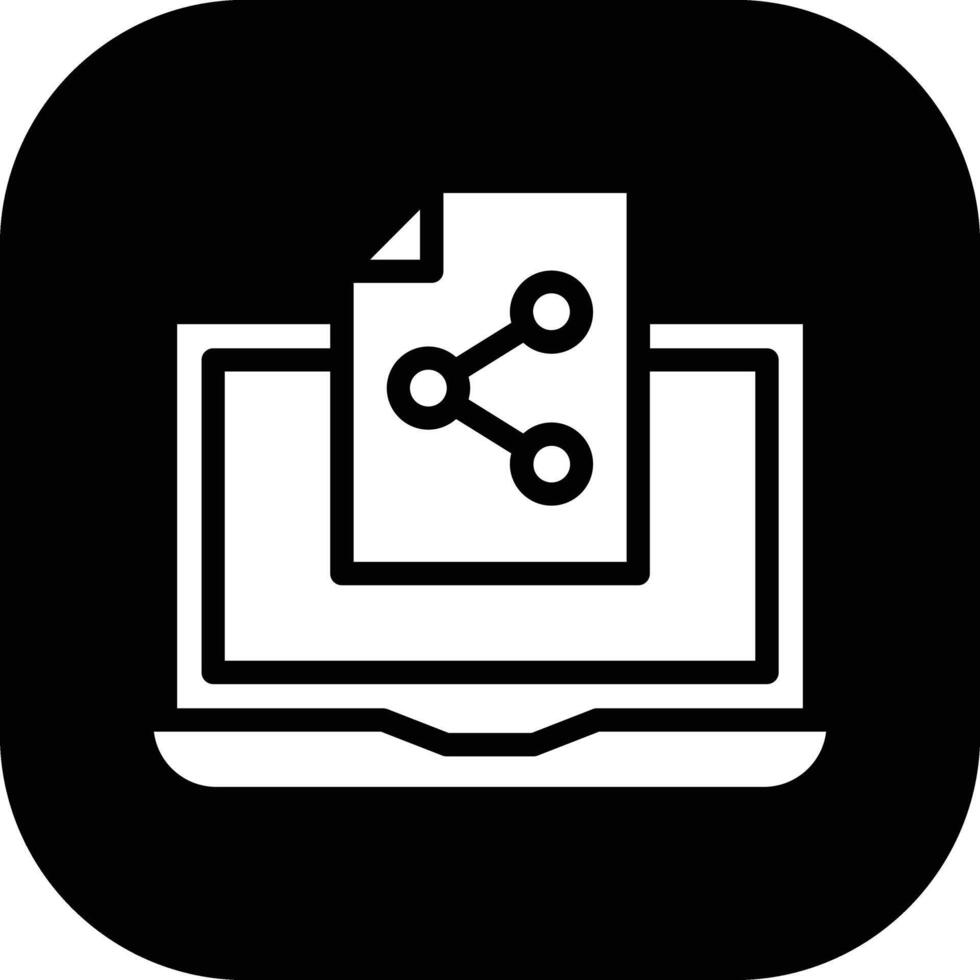 icône de vecteur de partage de fichiers