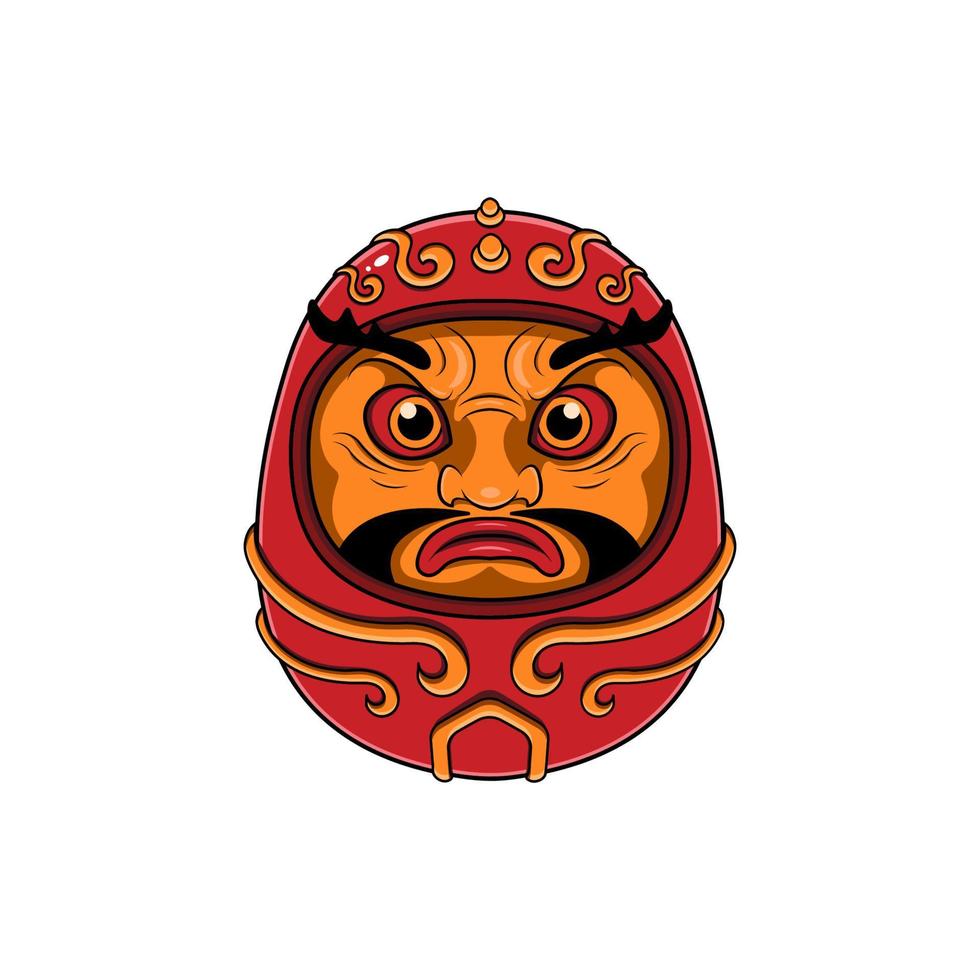 illustration de poupée daruma vecteur