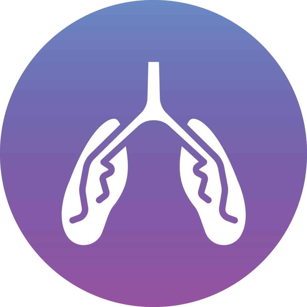 icône de vecteur de pneumologie