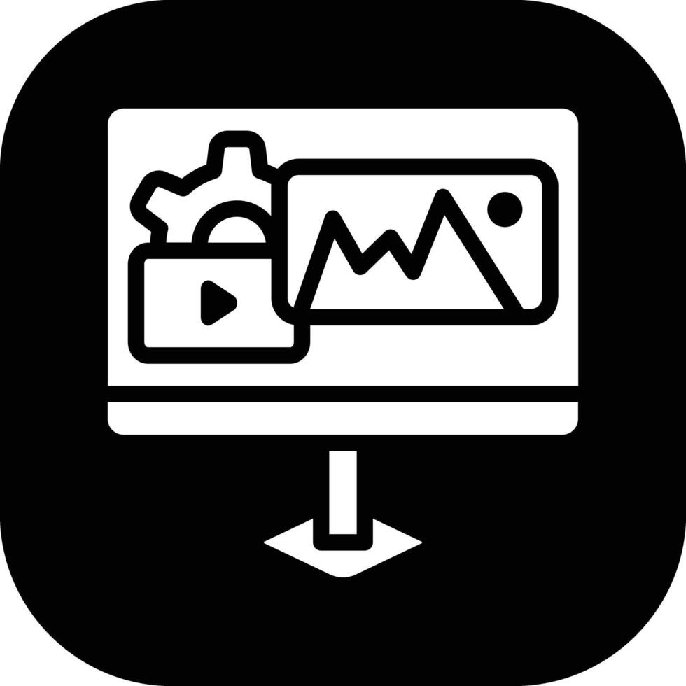 icône de vecteur de gestion de contenu