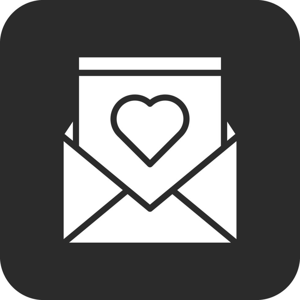 icône de vecteur de lettre d'amour