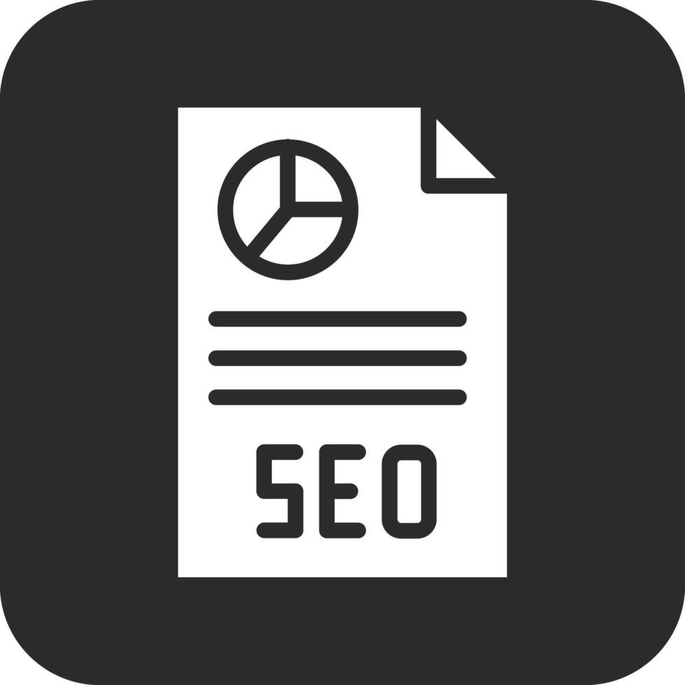 icône de vecteur de rapport seo