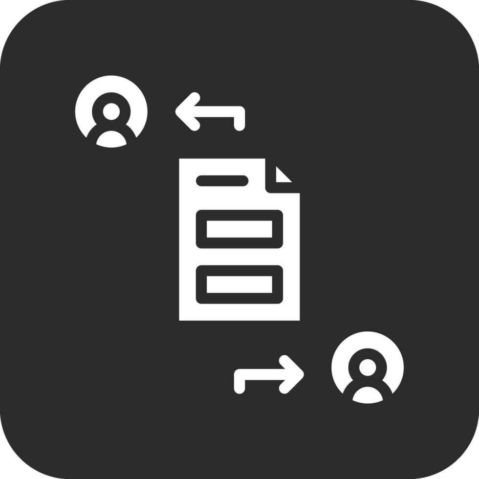 icône de vecteur de partage de fichiers