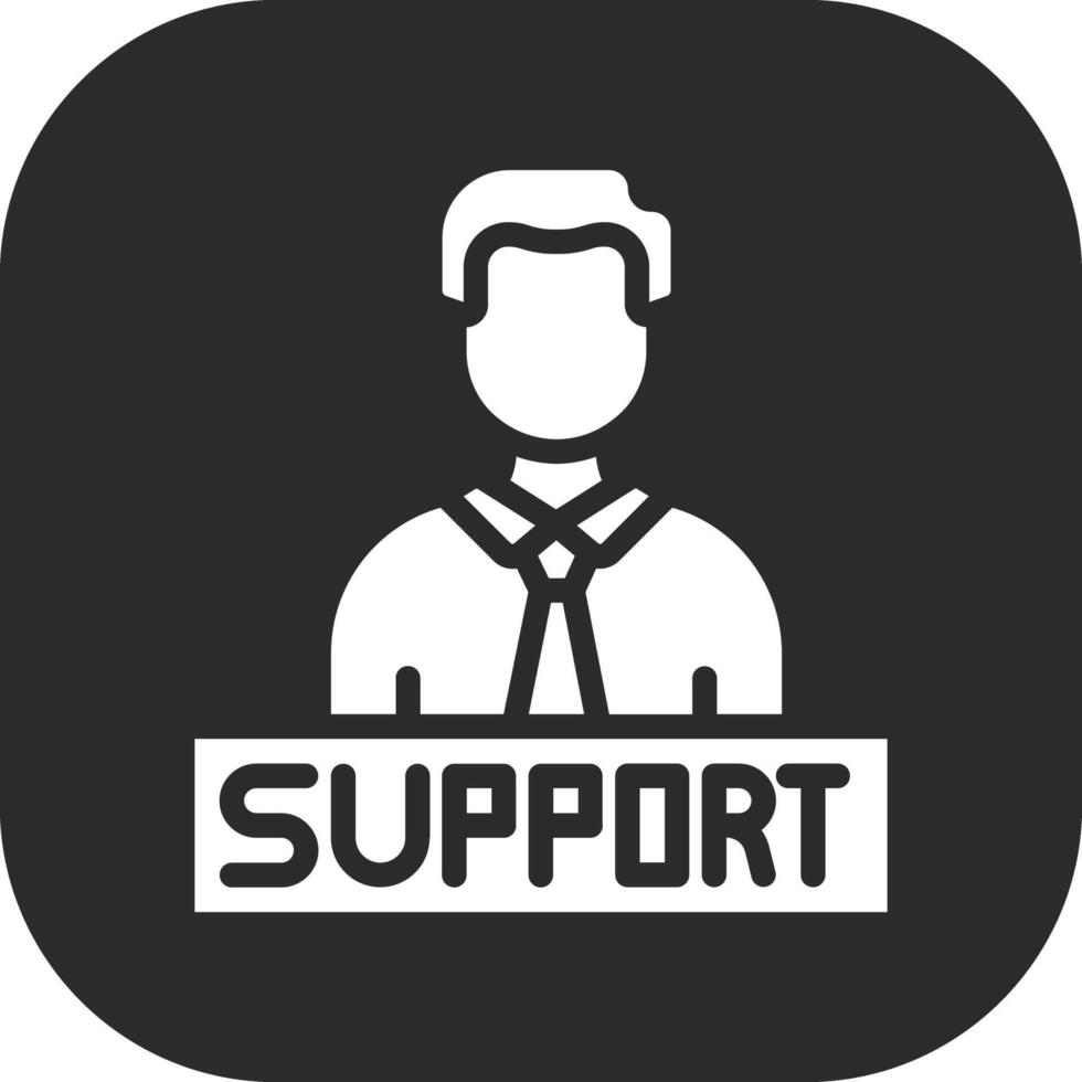 icône de vecteur de support technique