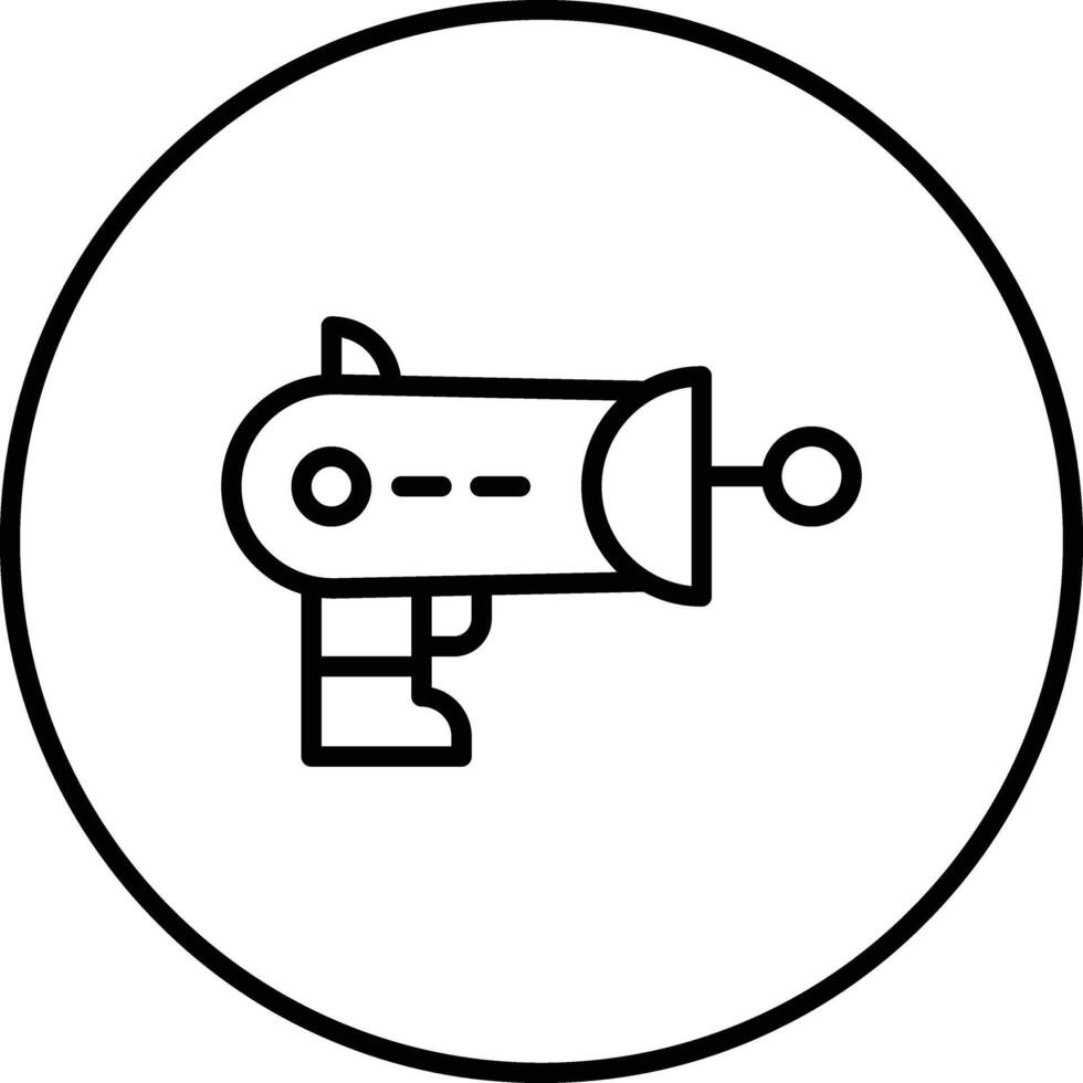 icône de vecteur de pistolet spatial