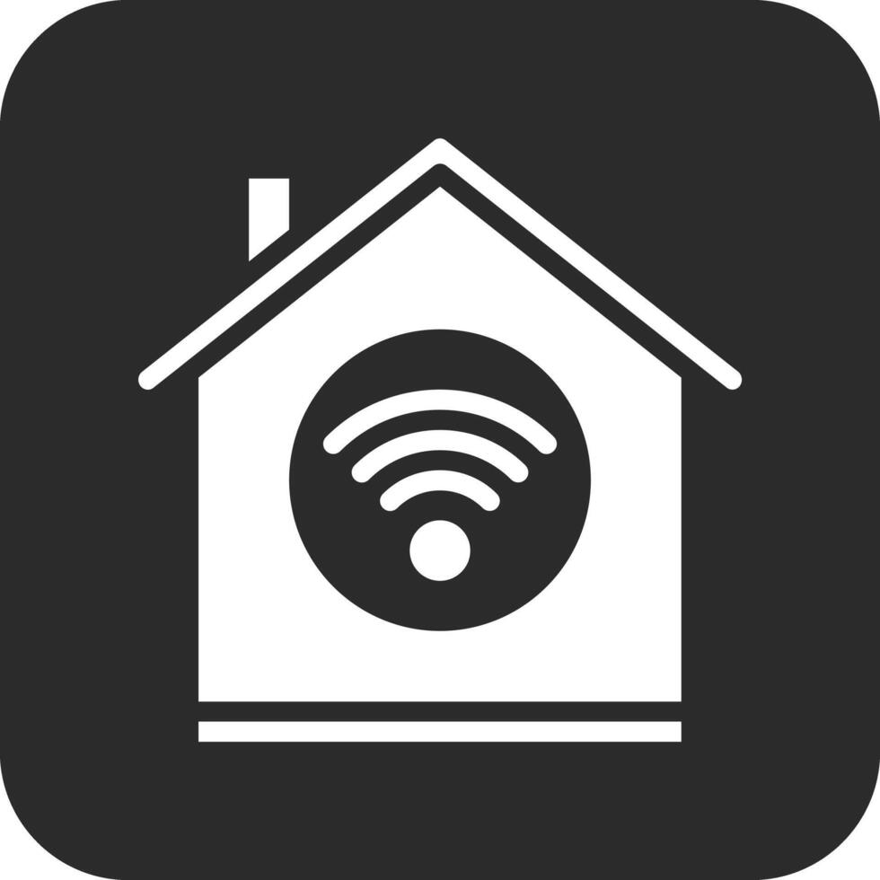 maison Wifi vecteur icône