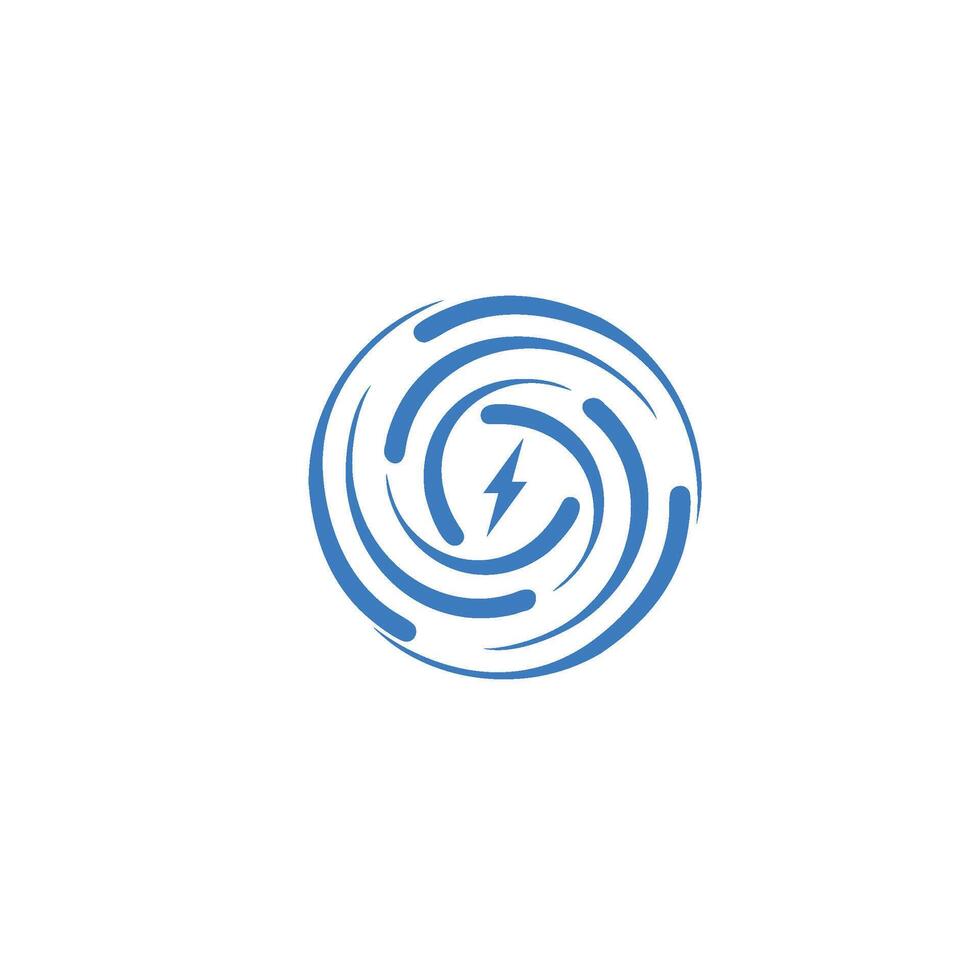logo lumière énergie cercle vecteur