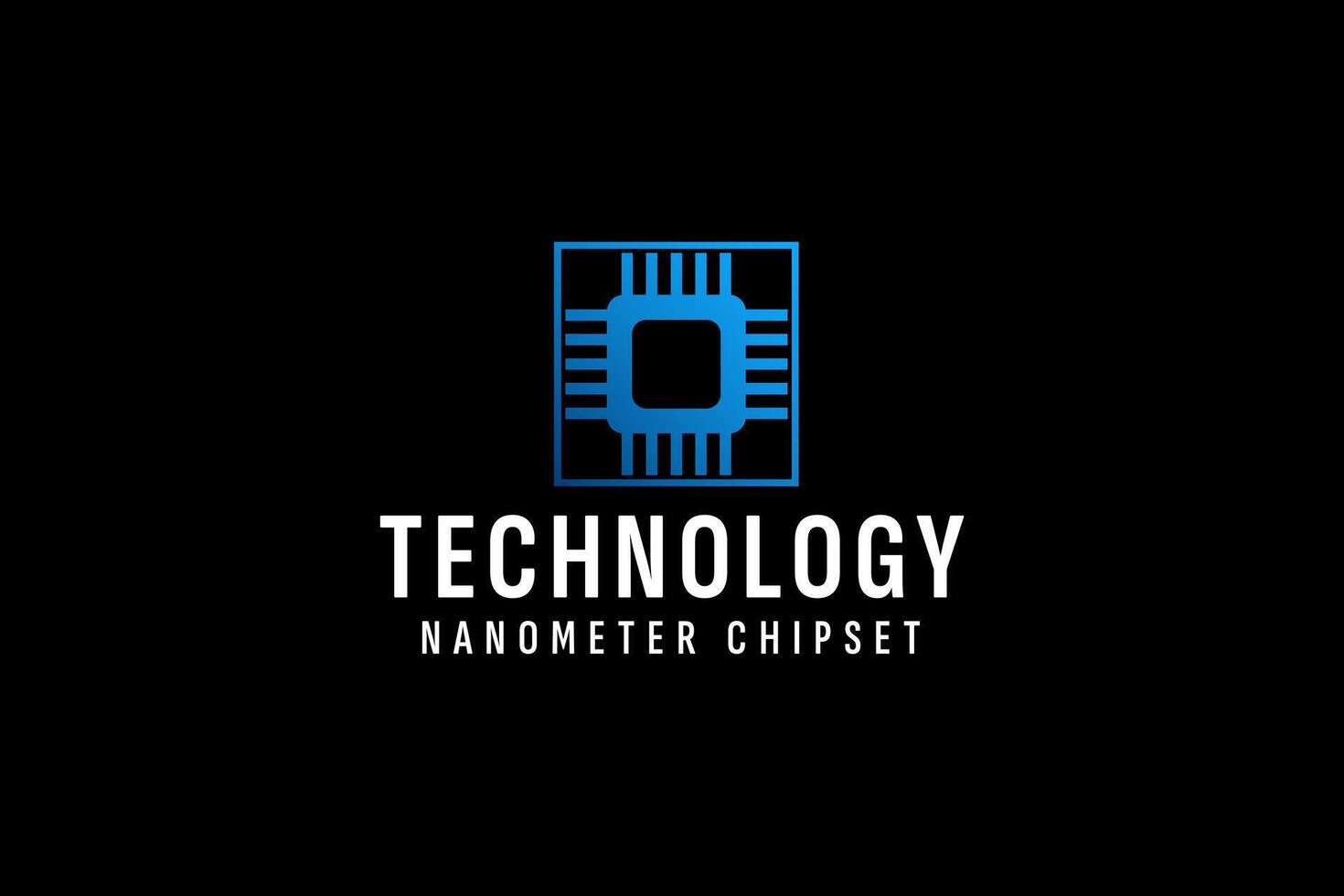 La technologie logo vecteur icône illustration