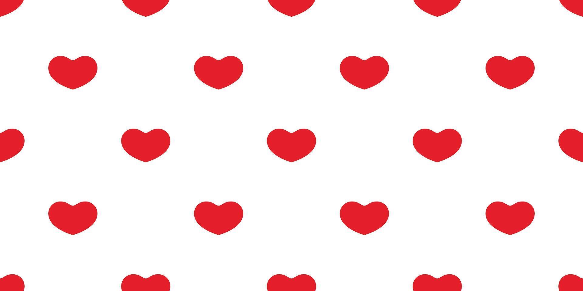 cœur sans couture modèle Valentin vecteur dessin animé écharpe isolé tuile Contexte répéter fond d'écran griffonnage illustration rouge conception