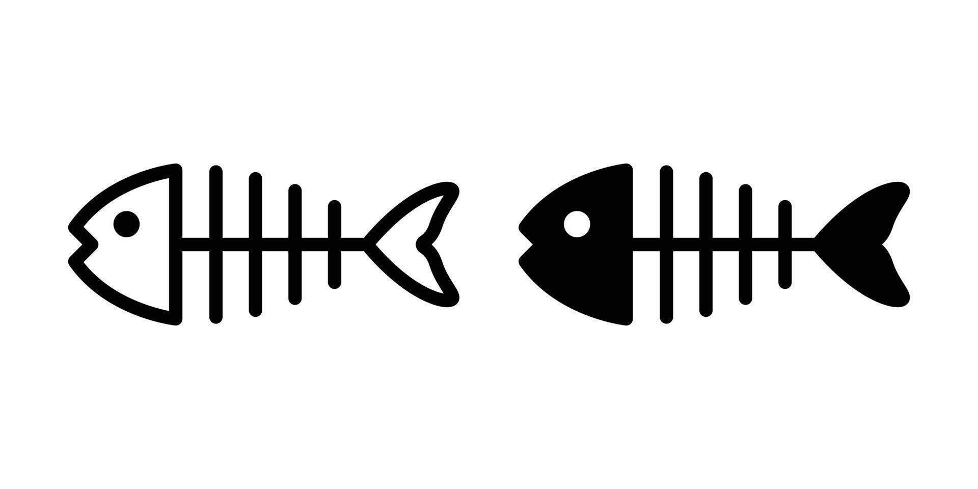 poisson OS vecteur Saumon icône thon dessin animé symbole illustration conception