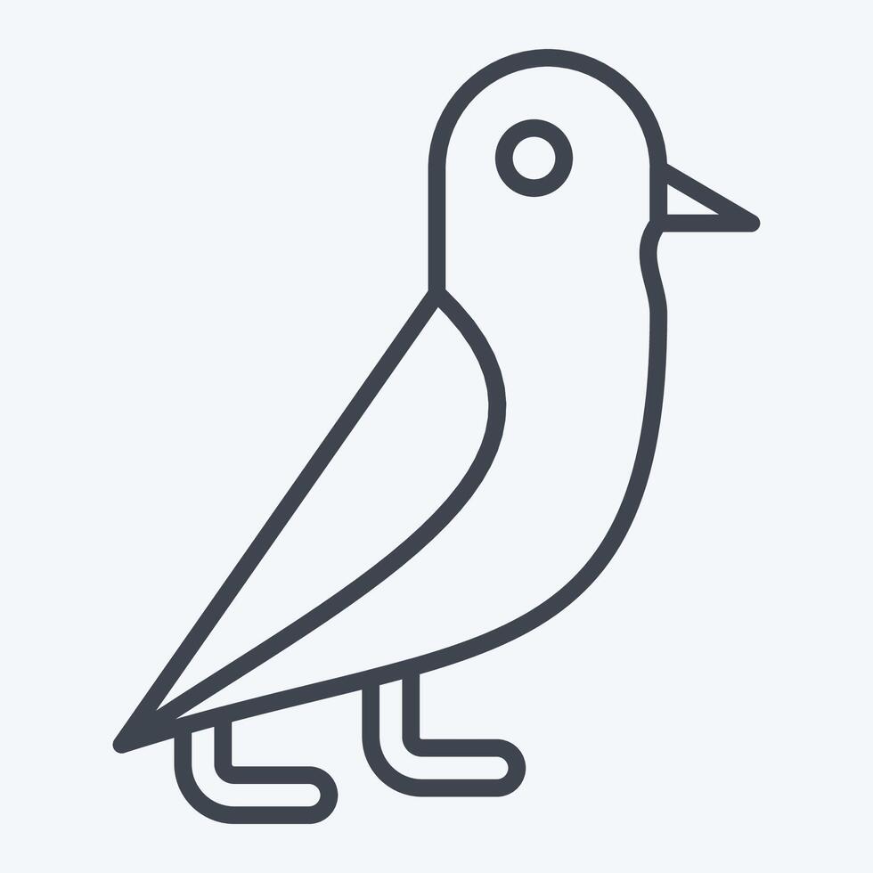icône pigeon. en relation à la magie symbole. ligne style. Facile conception modifiable. Facile illustration vecteur