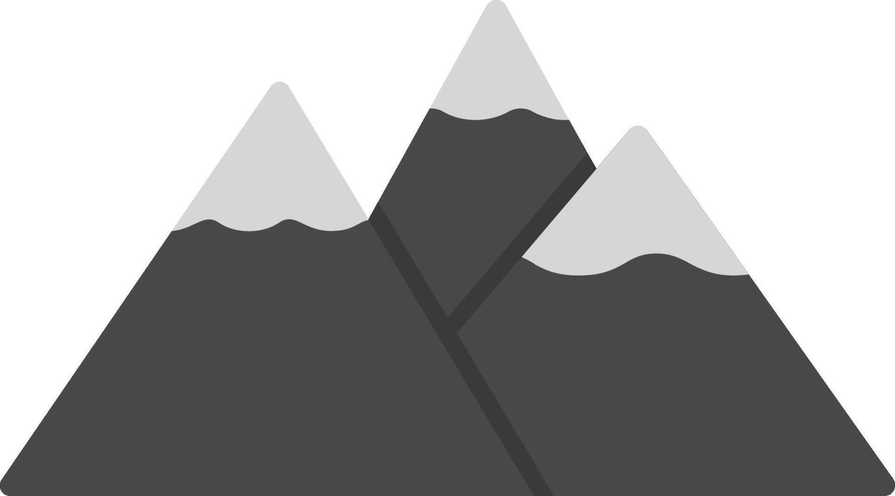 rocheux montagnes vecteur icône
