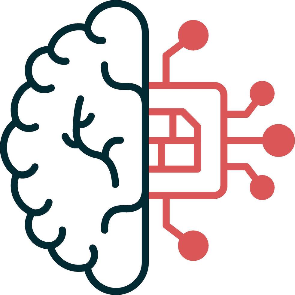 icône de vecteur d'intelligence artificielle