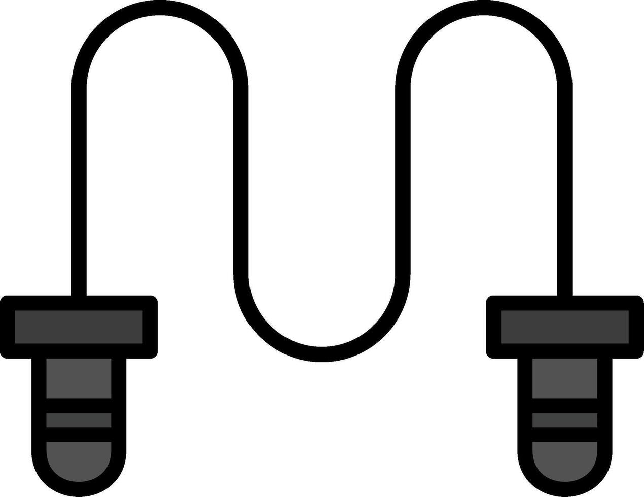 icône de vecteur de corde à sauter