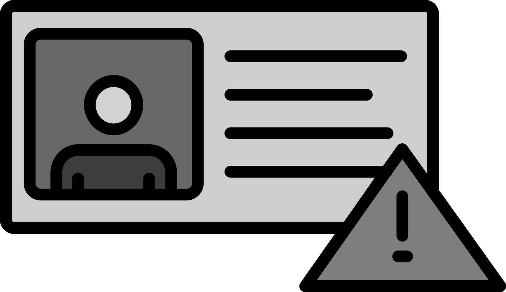 icône de vecteur de carte d'identité