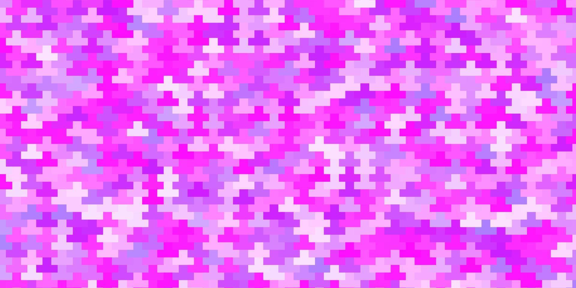 modèle vectoriel violet clair, rose dans un style carré.