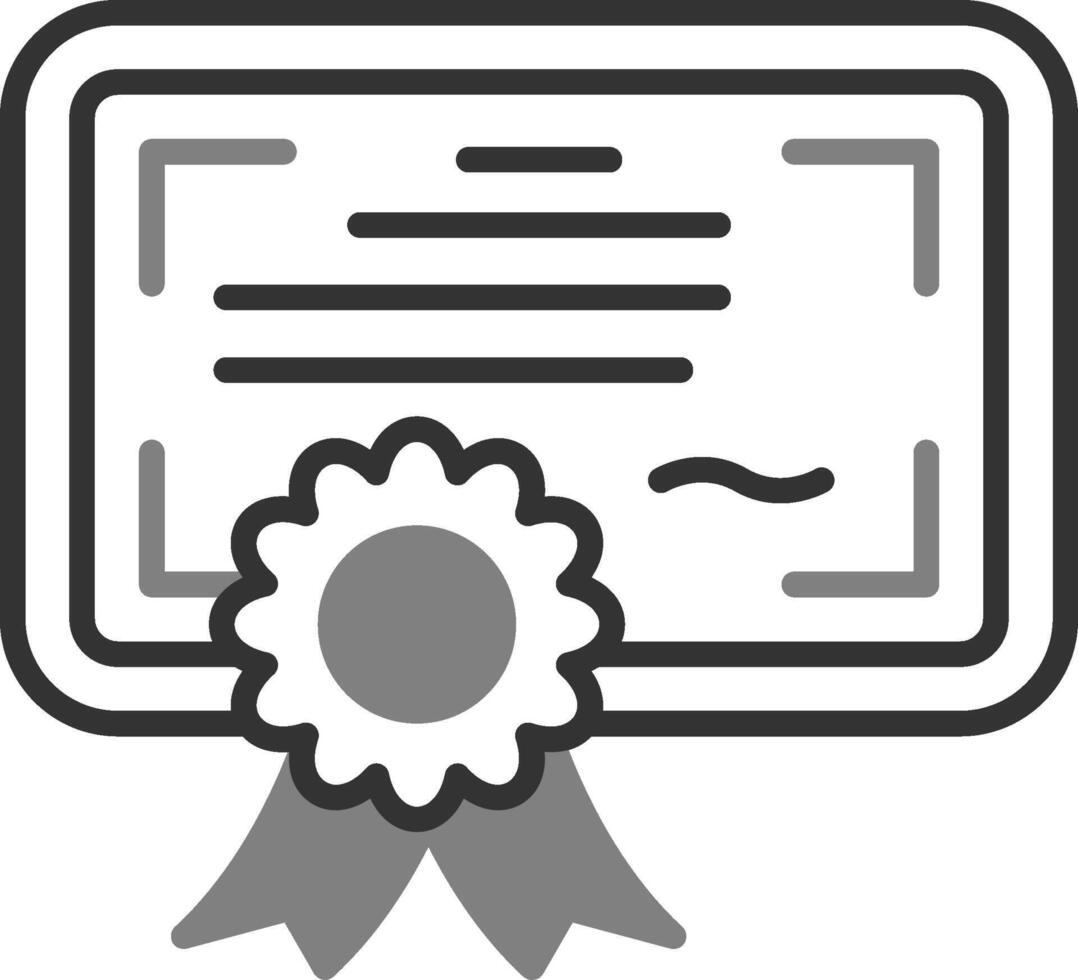 icône de vecteur de certificat