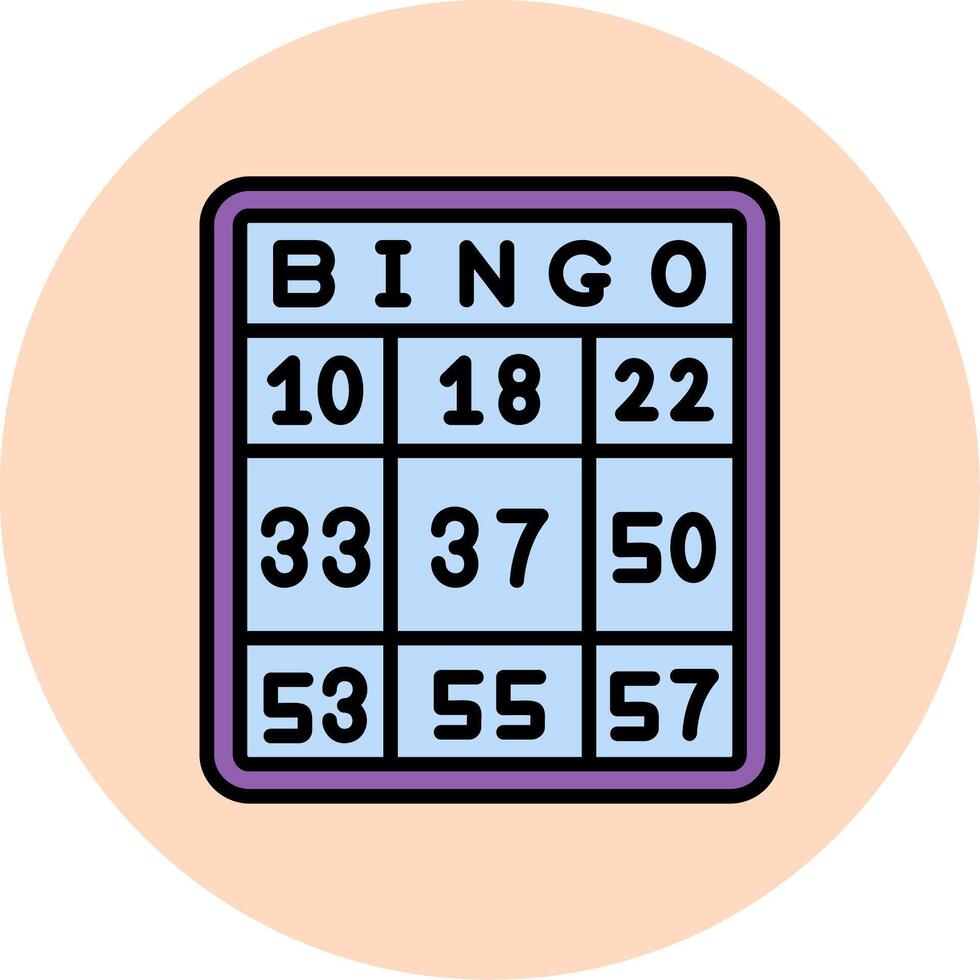 icône de vecteur de bingo