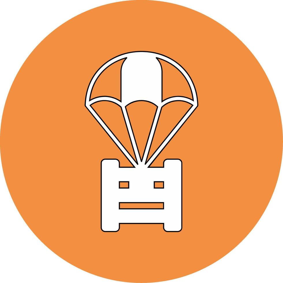 icône de vecteur de parachute