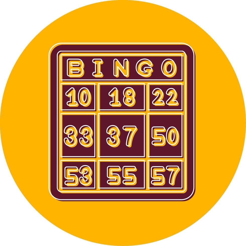 icône de vecteur de bingo