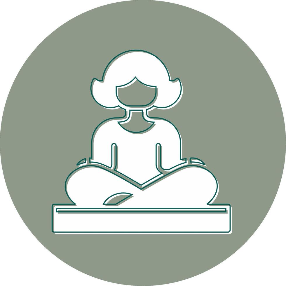 icône de vecteur de yoga
