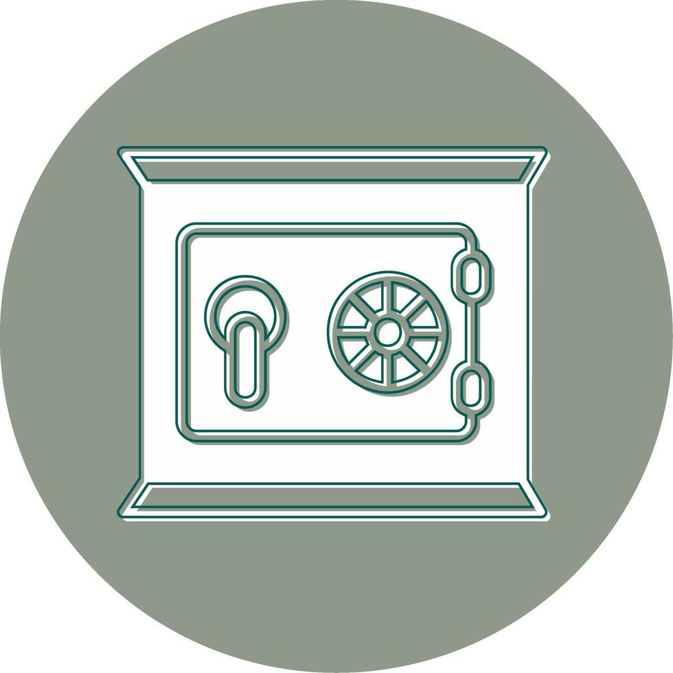 icône de vecteur de coffre-fort
