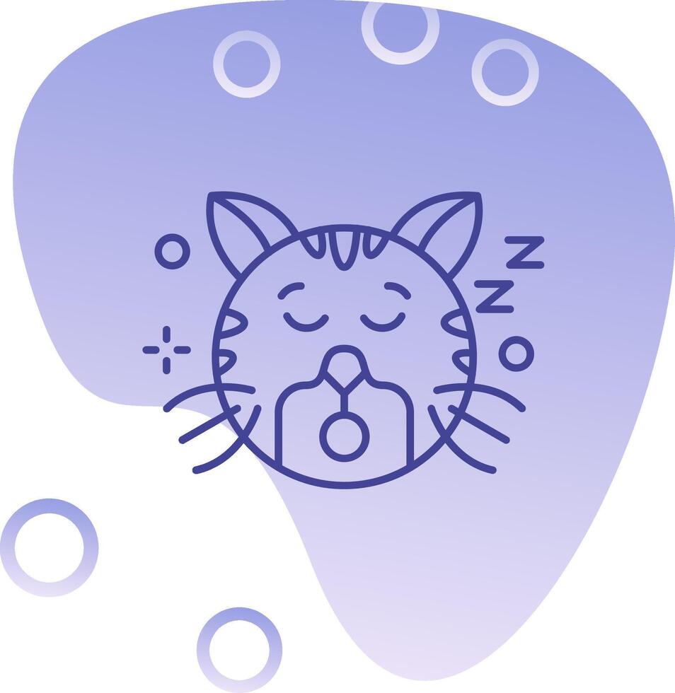 sommeil pente bulle icône vecteur
