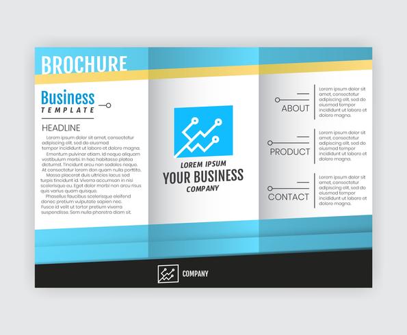 Conception de brochures commerciales vecteur