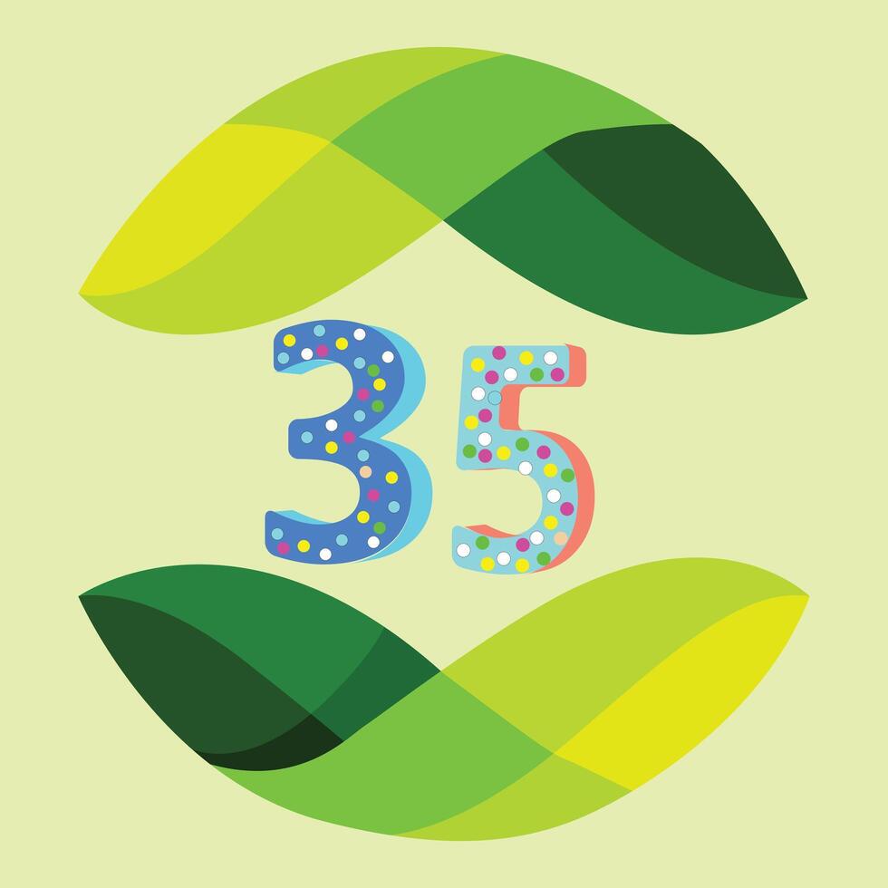 haut- page- logo- image- et agrafe art- page icône- logo- nombre 35 vecteur