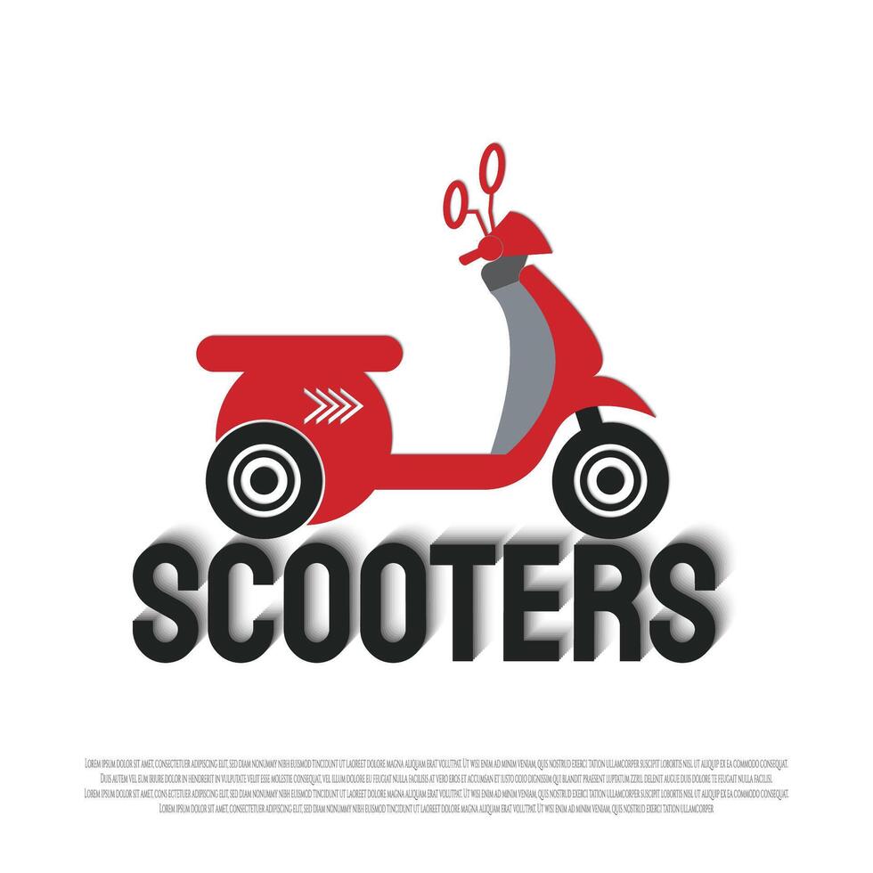 scooters icône pour la toile ou app vecteur