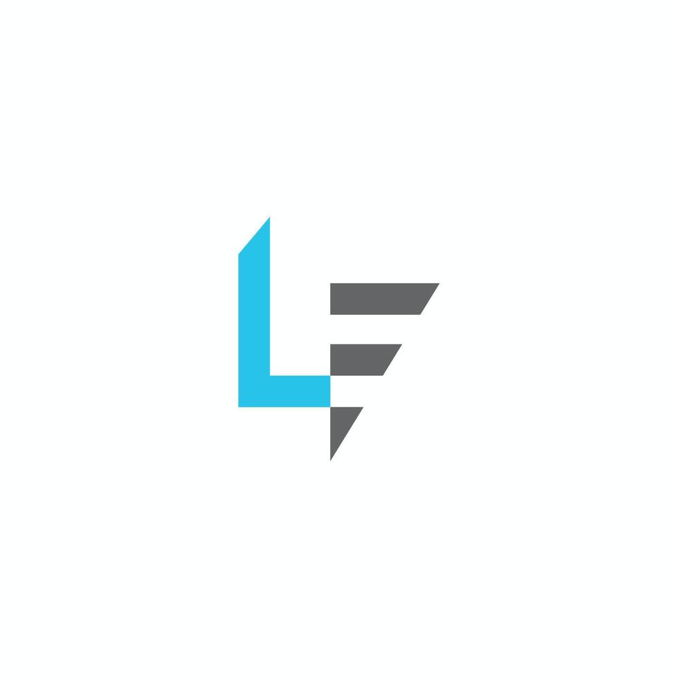 initiale lettre si logo ou fl logo vecteur conception modèle