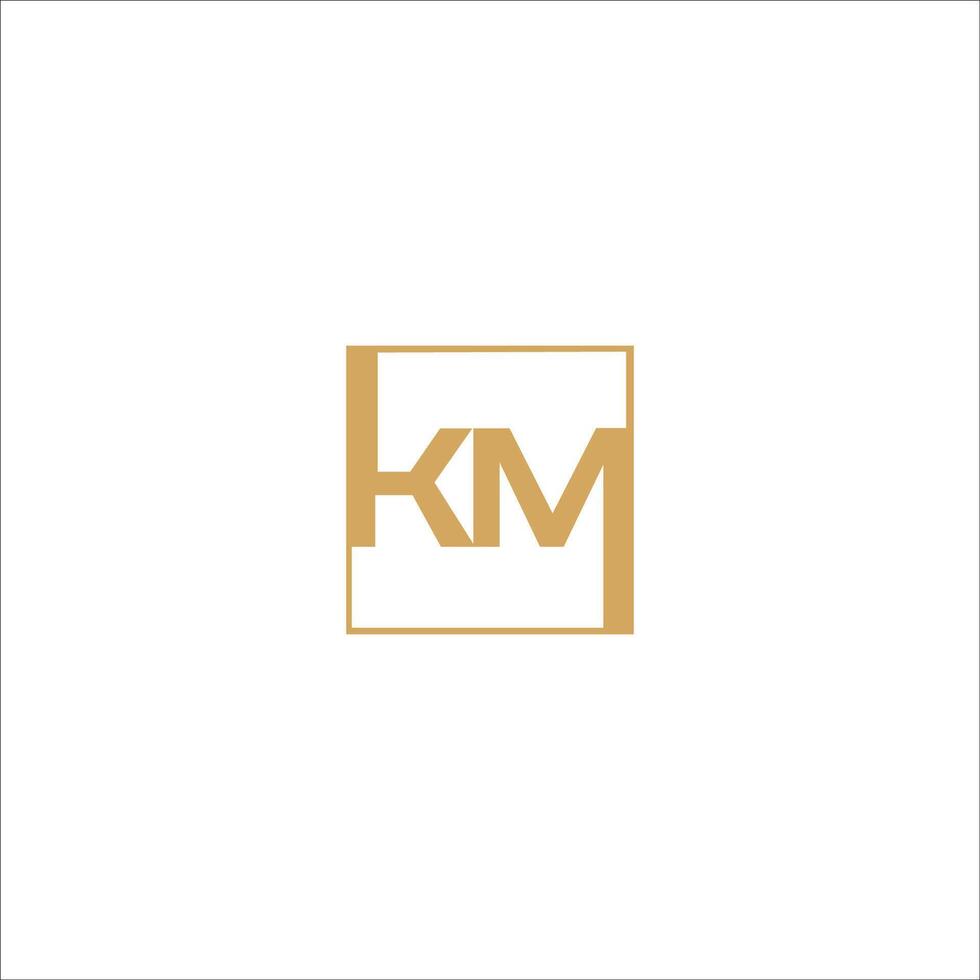 initiale lettre km logo ou mk logo vecteur conception modèle