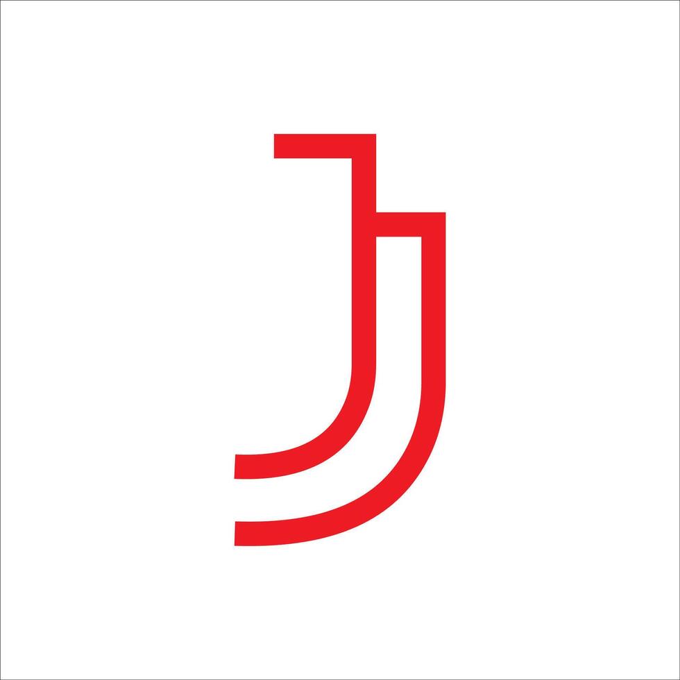 initiale lettre jj logo ou j logo vecteur conception modèle