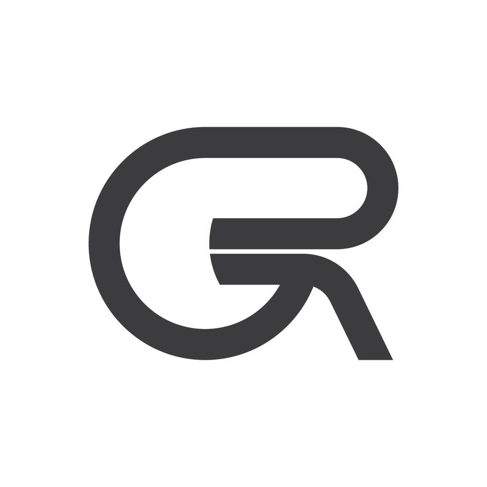 initiale gr lettre logo avec Créatif moderne affaires typographie vecteur modèle. Créatif abstrait lettre rg logo conception.
