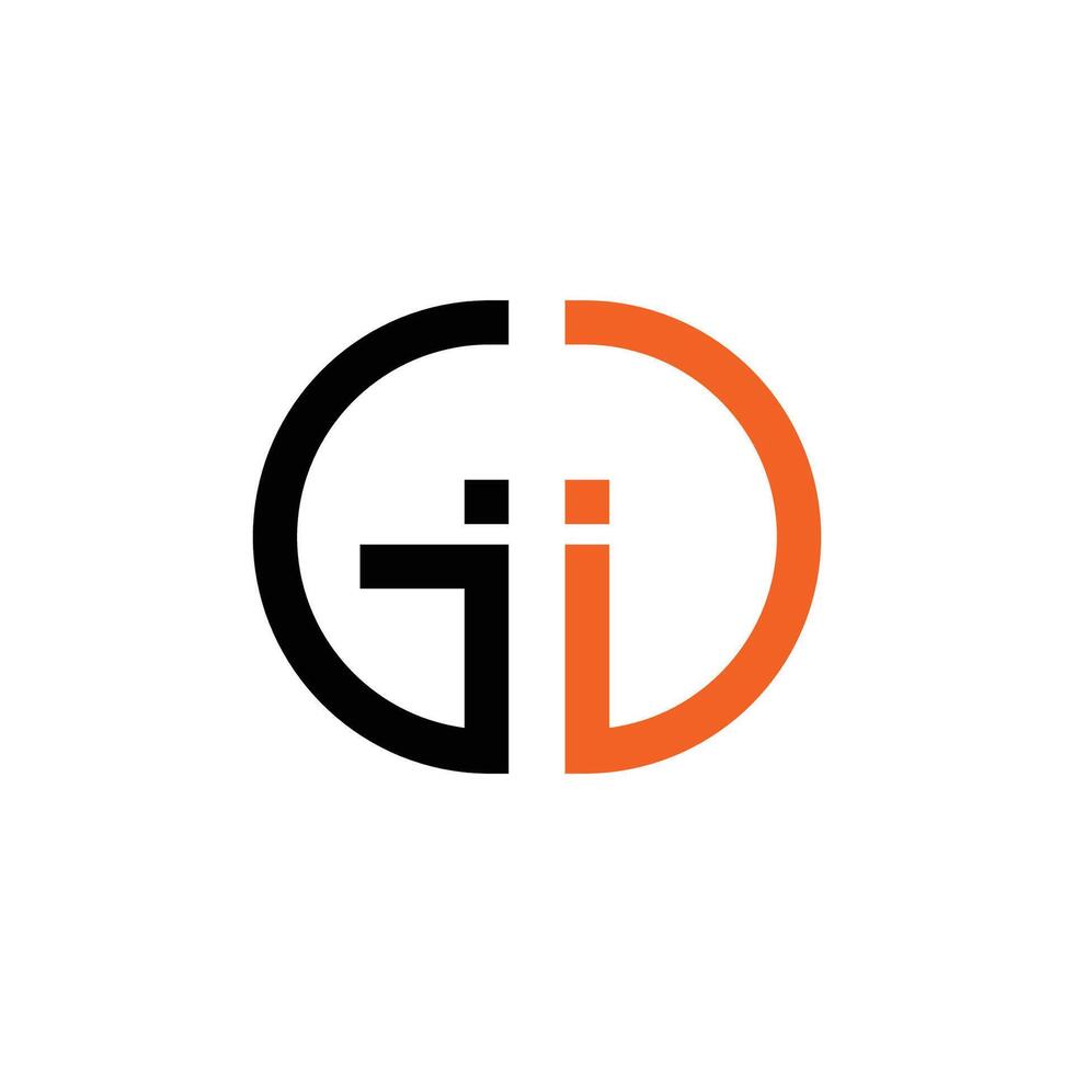 initiale lettre Dieu ou dg logo vecteur conception modèle