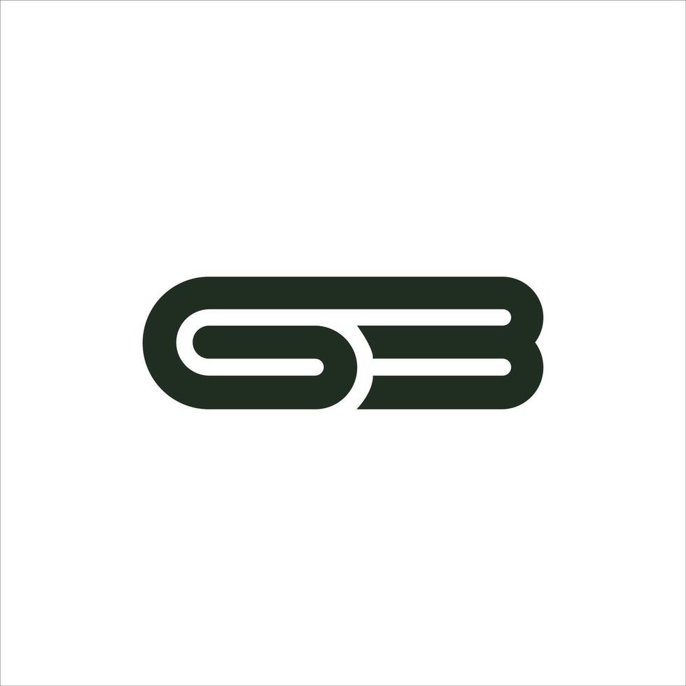 initiale lettre bg logo ou gb logo vecteur conception modèle