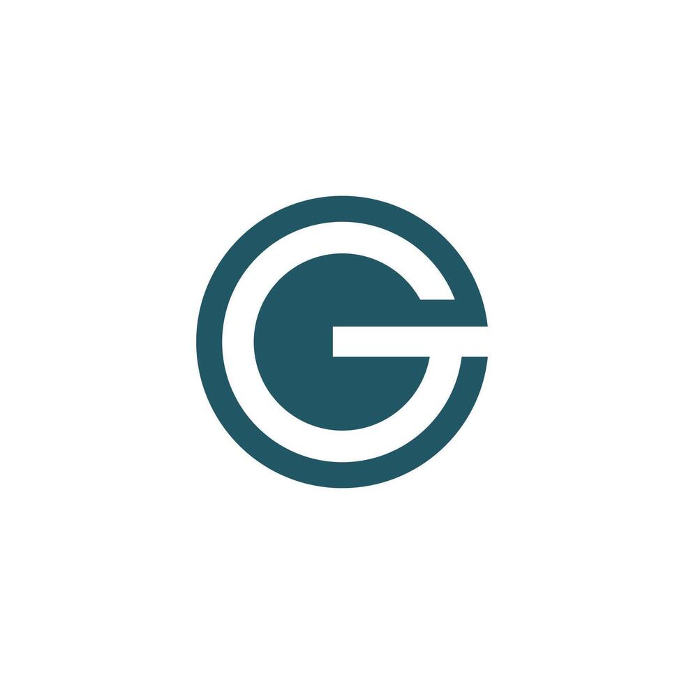 initiale lettre g logo vecteur conception