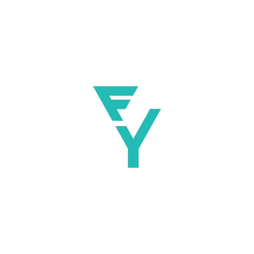 initiale lettre fy logo ou yf logo vecteur conception modèle