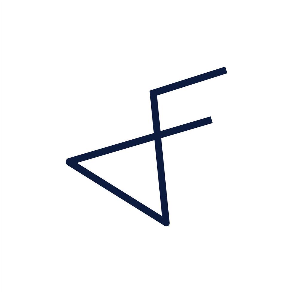 initiale lettre fv logo ou vf logo vecteur conception modèle