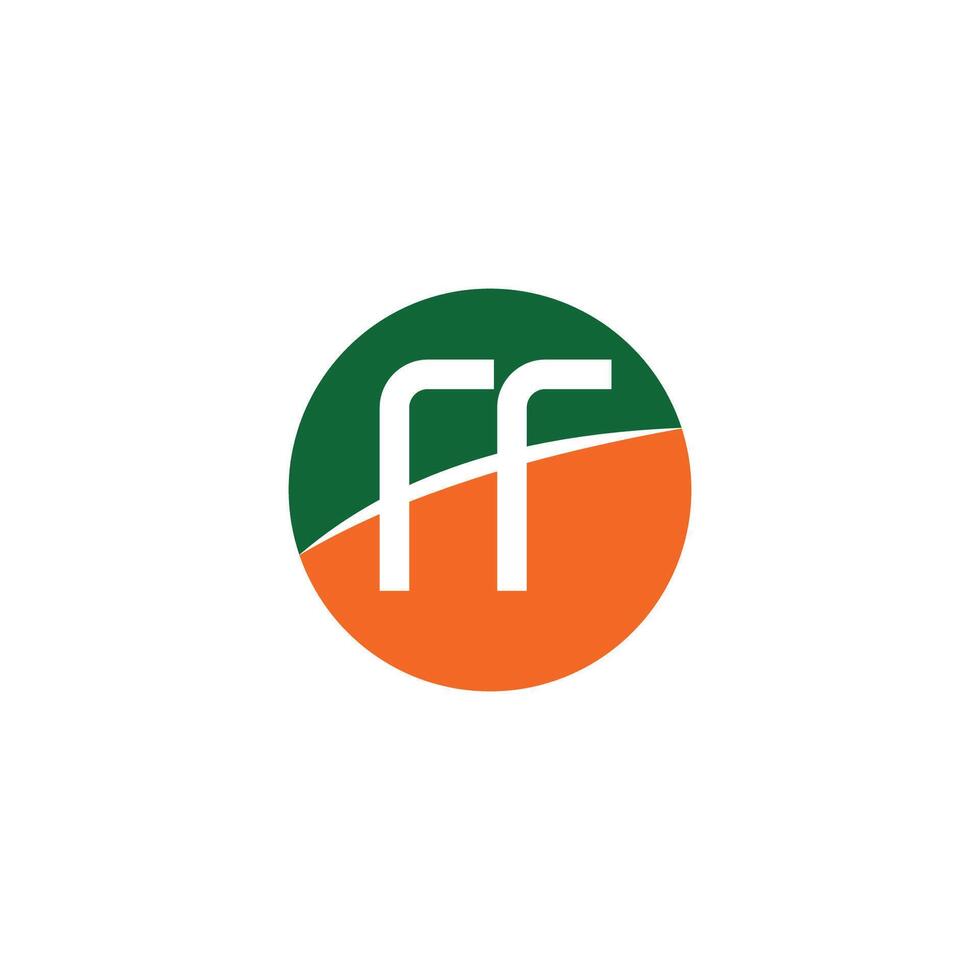 initiale lettre ff logo ou F logo vecteur conception modèle